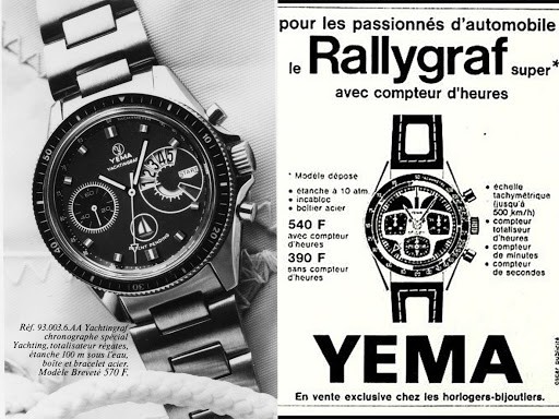 イエマ ラリーグラフクォーツ・YMHF1572-BU／パンダ : TIMEGear