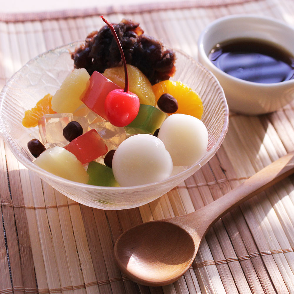 天狗缶詰 フルーツみつ豆 缶詰 6缶セット 1号缶 固形1,950gx6缶 果実