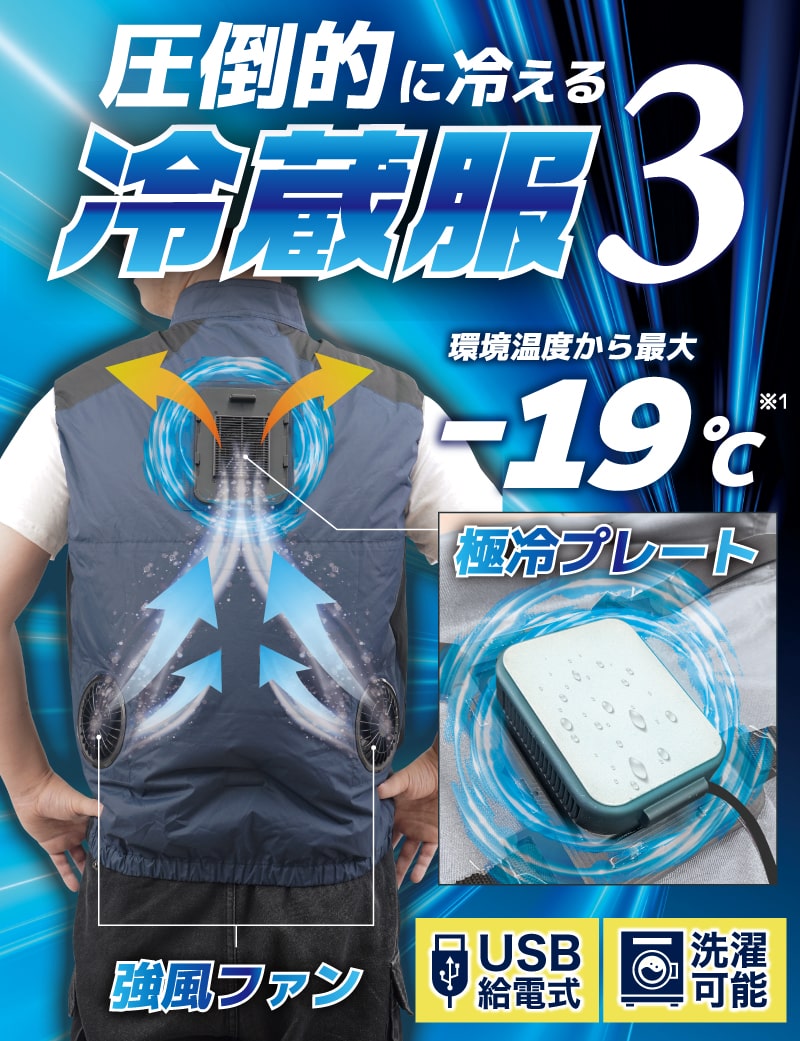 THANKO [公式]【2024年最新作】圧倒的に冷える「冷蔵服3」TKCV24 本体