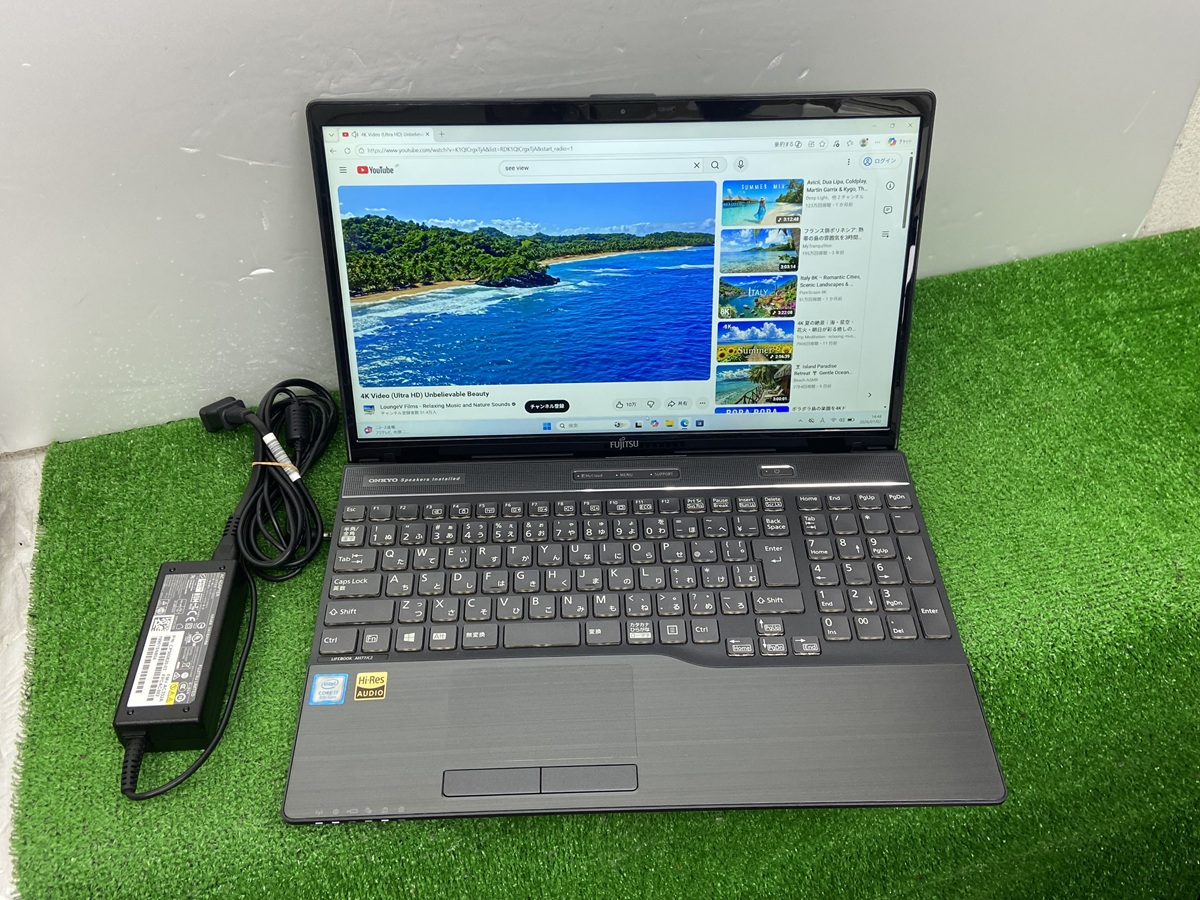 富士通lifebook AH77/C2 i7-8550U 8GB 240GB LIFEBOOK FUJITSU AH77/C2 FMVA77C2B i7第8世代 ノートPC Core i7