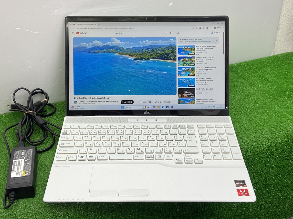 LIFEBOOK fujitsu lifebook ah FMVA51E3WG amd ryzen 7 3750h ノート 