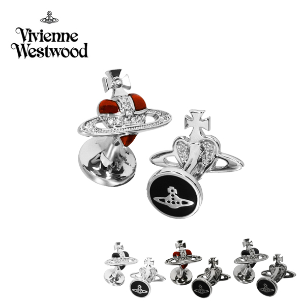 ヴィヴィアン・ウエストウッド DIAMANTE HEART カフス シルバー / ガンメタリック メンズ 6503003C | Vivienne Westwood