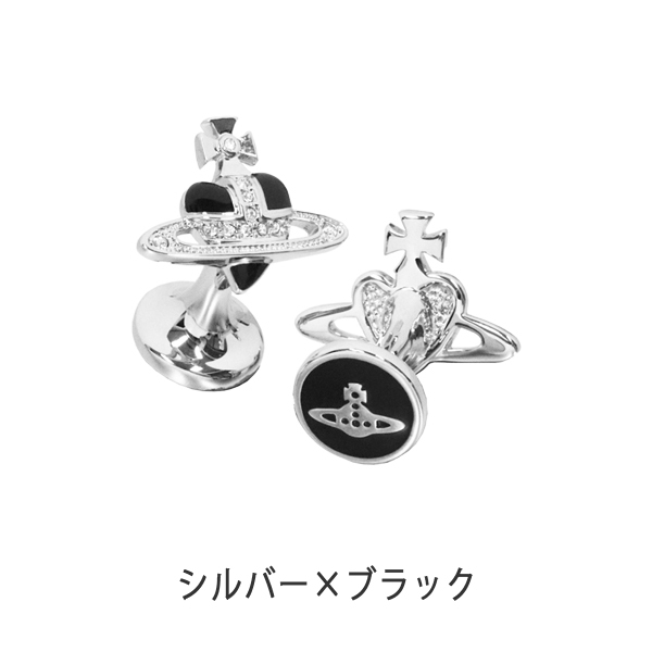 ヴィヴィアン・ウエストウッド DIAMANTE HEART カフス シルバー / ガンメタリック メンズ 6503003C | Vivienne Westwood | 02