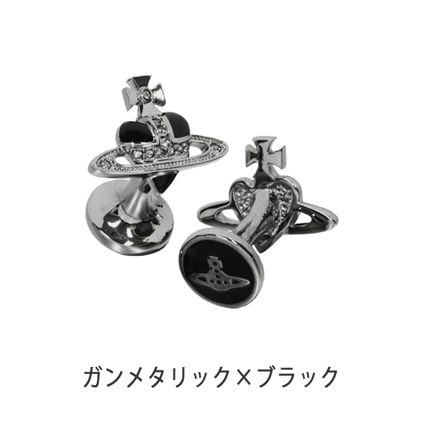 ヴィヴィアン・ウエストウッド DIAMANTE HEART カフス シルバー / ガンメタリック メンズ 6503003C | Vivienne Westwood | 04