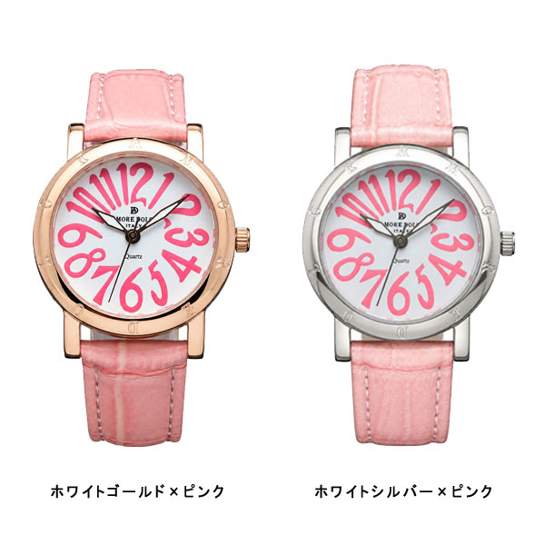 アモーレドルチェ  レディース 腕時計 ビッグフォント AD18303-PGBKCL-BK AD18303-SSBKCL-BK AD18303-PGBR-BR AD18303-PGWH-IV AD18303-PGWH-PK AD18303-SSWH-PK |  | 03