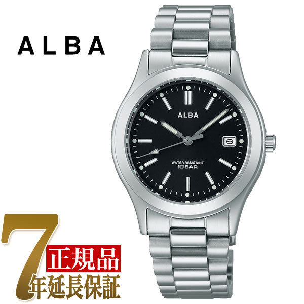セイコー ALBA アルバ クオーツ メンズ メンズ 腕時計 ブラック AQGK474