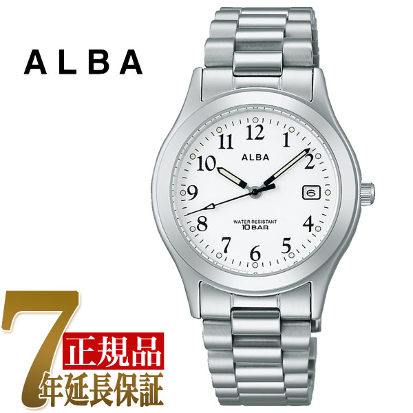 セイコー ALBA アルバ クオーツ メンズ メンズ 腕時計 シルバーホワイト AQGK475