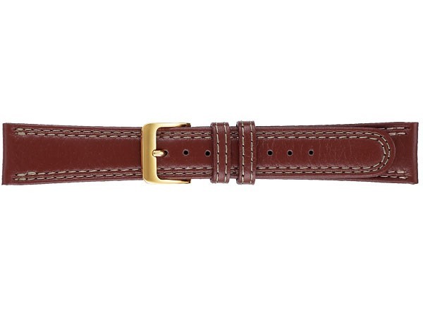 SEIKO BAND 18mm セイコー 替えベルト 牛革スムース（切身はっ水防臭加工）ダブルステッチ付 紳士用 赤茶色 DEE9 正規品 返品不可【ネコポス可能】