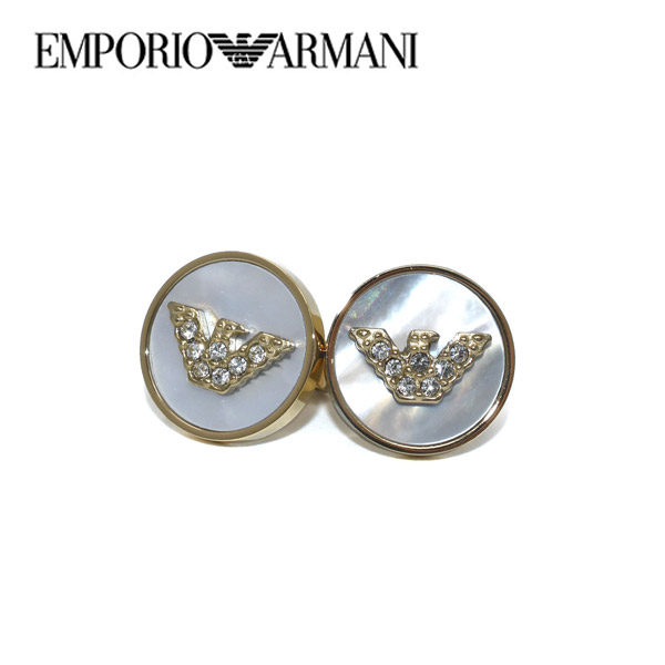 エンポリオアルマーニ  ピアス EMPORIO ARMANI ロゴ ラインストーン ピンクゴールド レディース EGS2354710