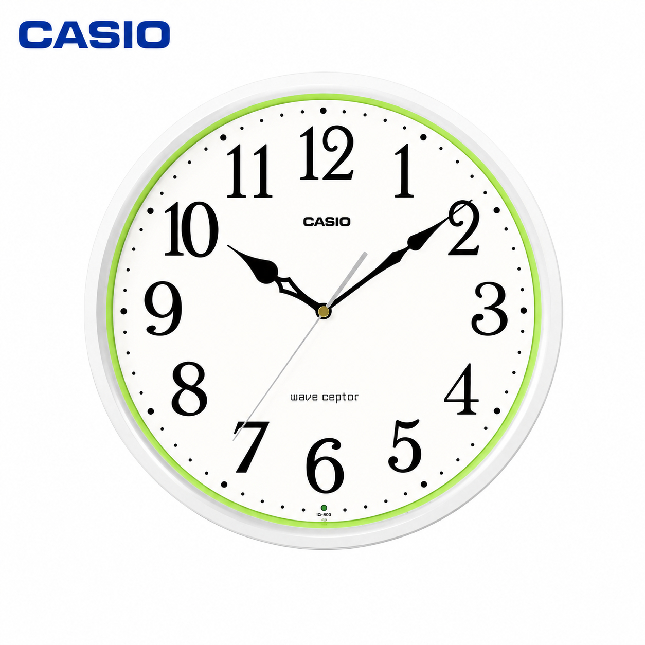 カシオ カシオ CASIO 掛け時計 IQ-483J-7JF パールホワイト/ライムグリーン