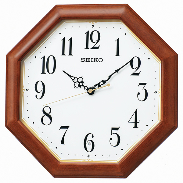 SEIKO 掛時計 ブラウン 約30cm セイコー SEIKO 電波掛け時計 KX247B 茶木地 (時計) 価格比較 - 価格.com