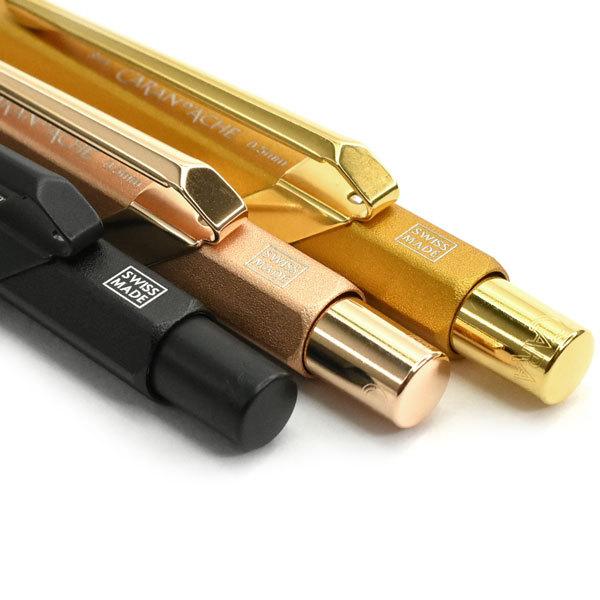 カランダッシュ 849 シャープペンシル ブラック ブリュットロゼ ゴールドバー シャーペン 0.5mm MF0844-496 MF0844-997 MF0844-999 | CARAN d'ACHE | 02