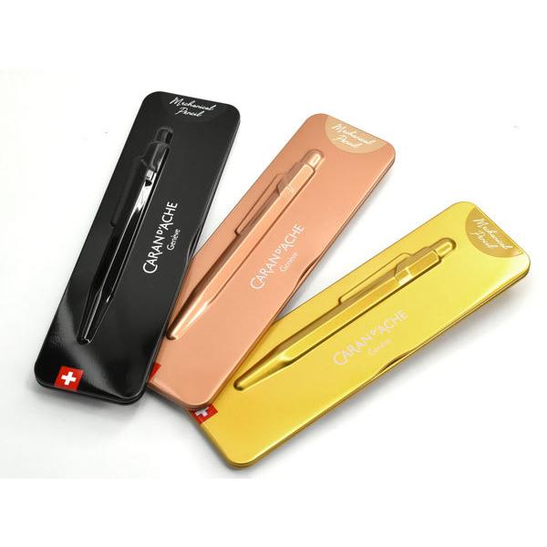 カランダッシュ 849 シャープペンシル ブラック ブリュットロゼ ゴールドバー シャーペン 0.5mm MF0844-496 MF0844-997 MF0844-999 | CARAN d'ACHE | 04