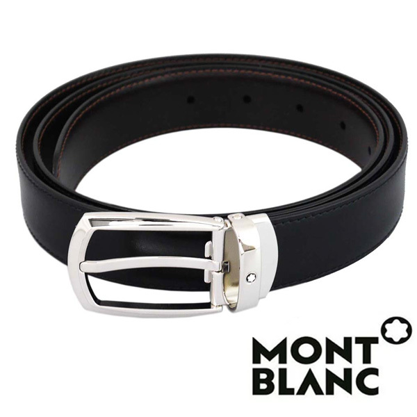 モンブラン MONTBLANC ベルト メンズ ブラック ブラウン リバーシブル