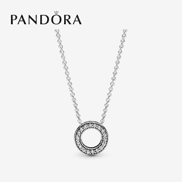 パンドラ  ネックレス・ペンダント レディース シルバー ブランド シンプル リング PD-397436CZ-45