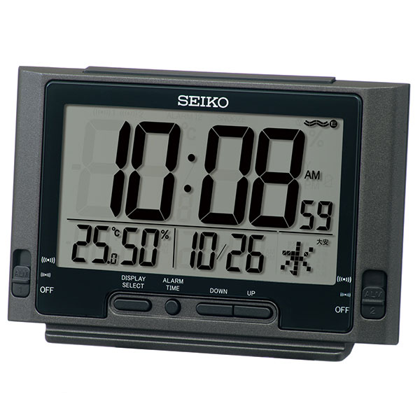 SEIKO �Z�C�R�[�N���b�N   �u���b�N  �f�W�^�����v �d�g�N���b�N �ڊo�܂����v SQ320K
