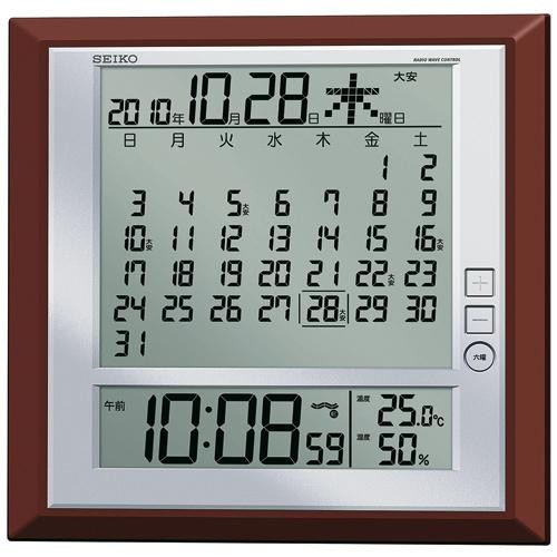 セイコー 置き掛け兼用 電波時計 SQ421B (時計) 価格比較 - 価格.com