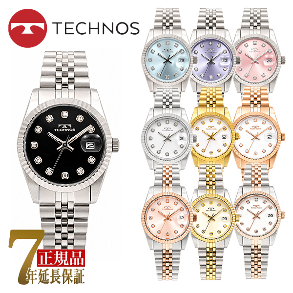 テクノス  レディース 腕時計  T6929SB T6929SI T6929SV T6929SP T6929SW T6929GW T6929AP T6929TP T6929TW T6929PW | 