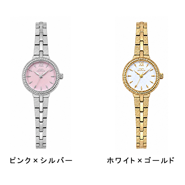 テクノス  レディース アナログ 腕時計 100周年記念モデル T6937SW T6937SI T6937SP T6937GW T6937PW ホワイト ブルー ピンク |  | 02