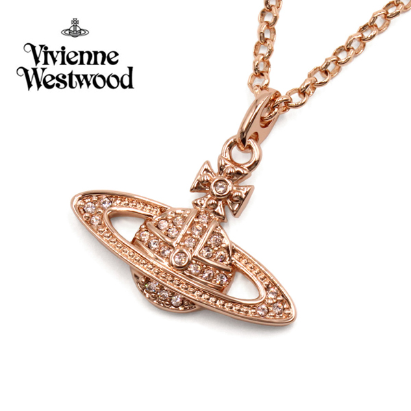 ヴィヴィアン・ウエストウッド MINI BAS RELIEF ネックレス・ペンダント Vivienne Westwood オーブ ピンクゴールド レディース VV-63020086-G120