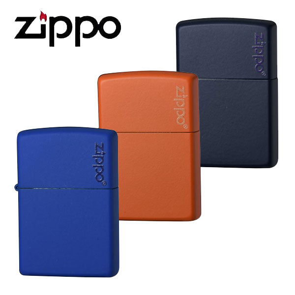 ジッポー ZIPPO LOGO ライター メンズ ロイヤルブルー オレンジ ネイビー マット 229ZL 231ZL 239ZL | 