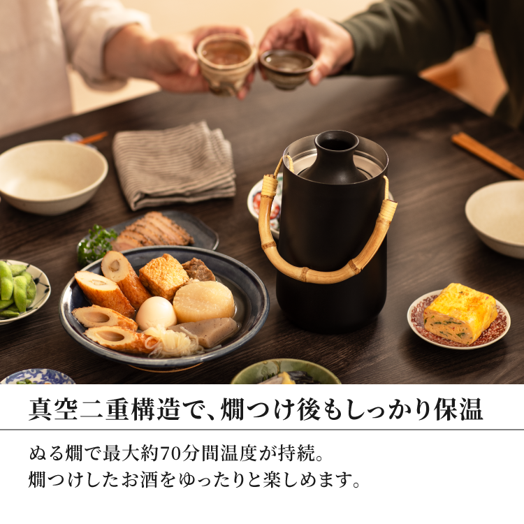 酒燗器 徳利 熱燗器 酒かん器 燗つけ器 日本酒 330ml 2合 電子レンジOK 家庭用 冷酒 ステンレス ピーコック魔法瓶公式 おうち居酒屋 ギフト プレゼント ACH-36 関連画像4