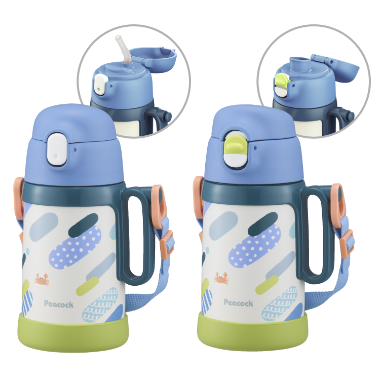 ピーコック魔法瓶工業 26SS新作 水筒 子供 ストロー 直飲み 480ml