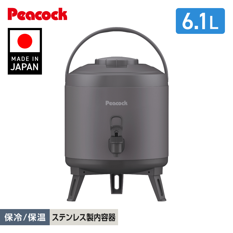ピーコック魔法瓶工業 新作P5倍 ウォータージャグ 日本製 6リットル