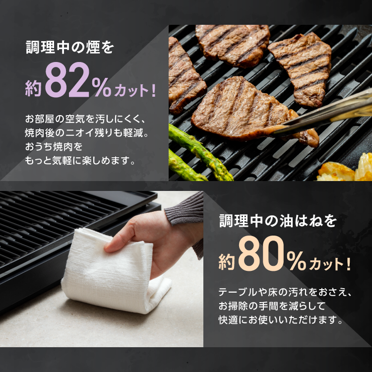 26AW新作P3倍 焼肉プレート 減煙 小型ホ...の詳細画像2