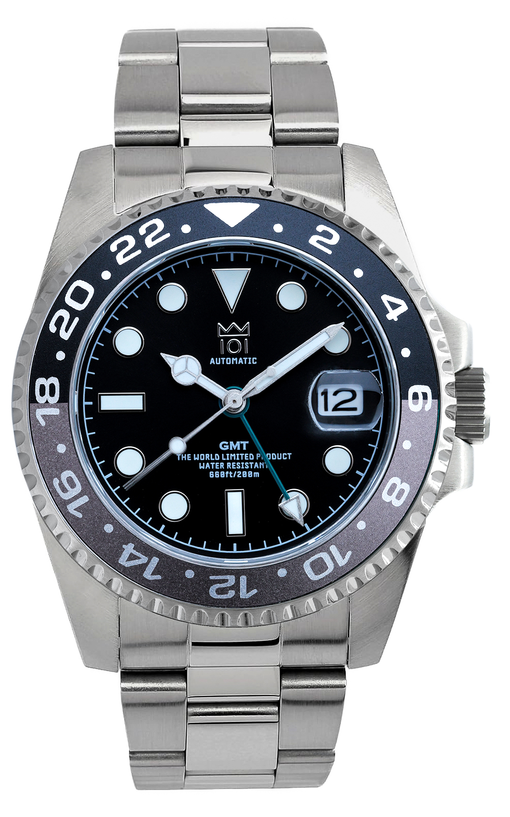 HYAKUICHI ヒャクイチ 101 機械式腕時計 GMT オートマチックダイバーズ