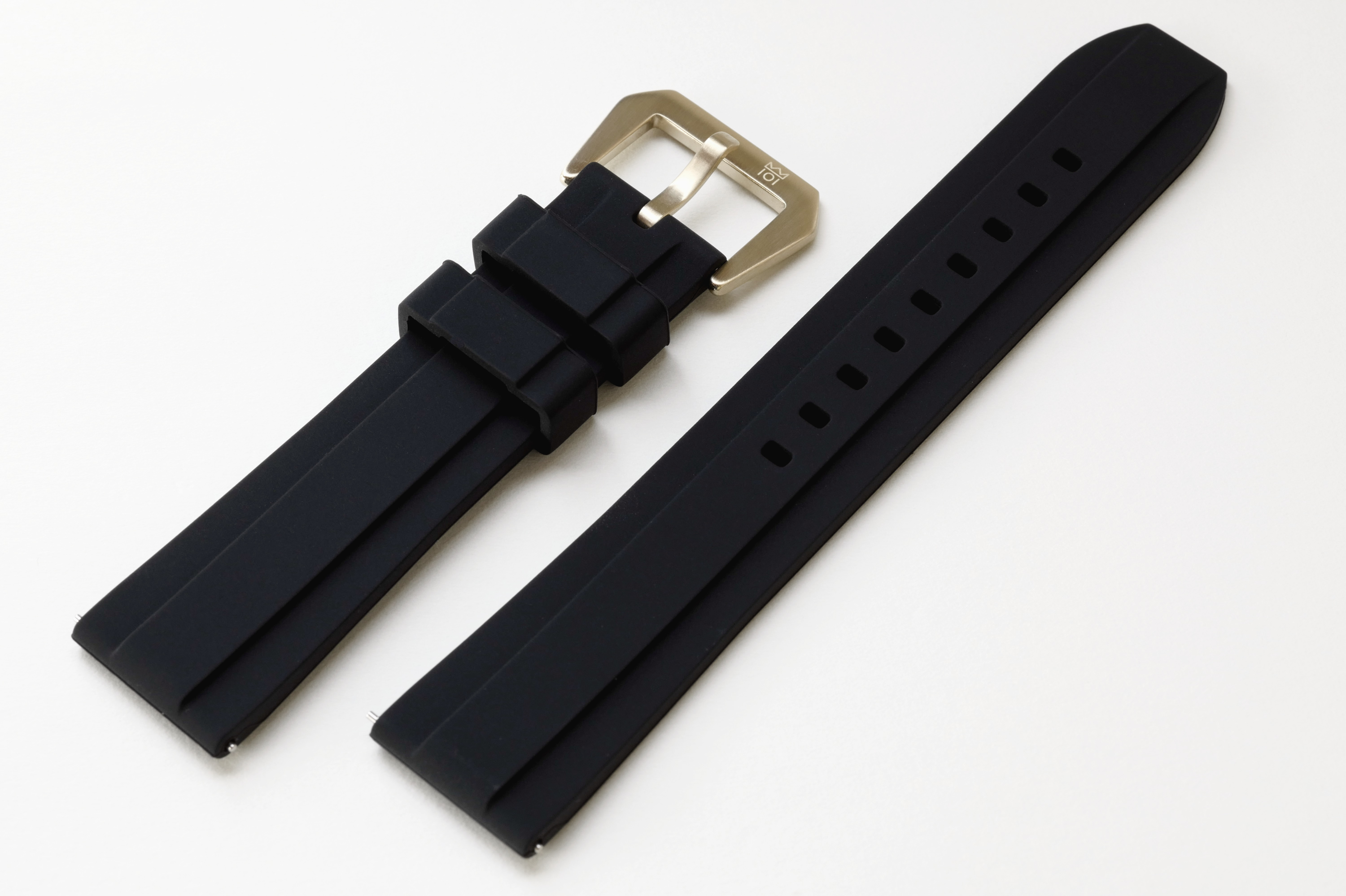 HYAKUICHI ラバーバンド シリコン ラグ幅20mm 取り外し 取り付けしやすいアジャストレバー付き ウォッチバンド 腕時計ベルト ...
