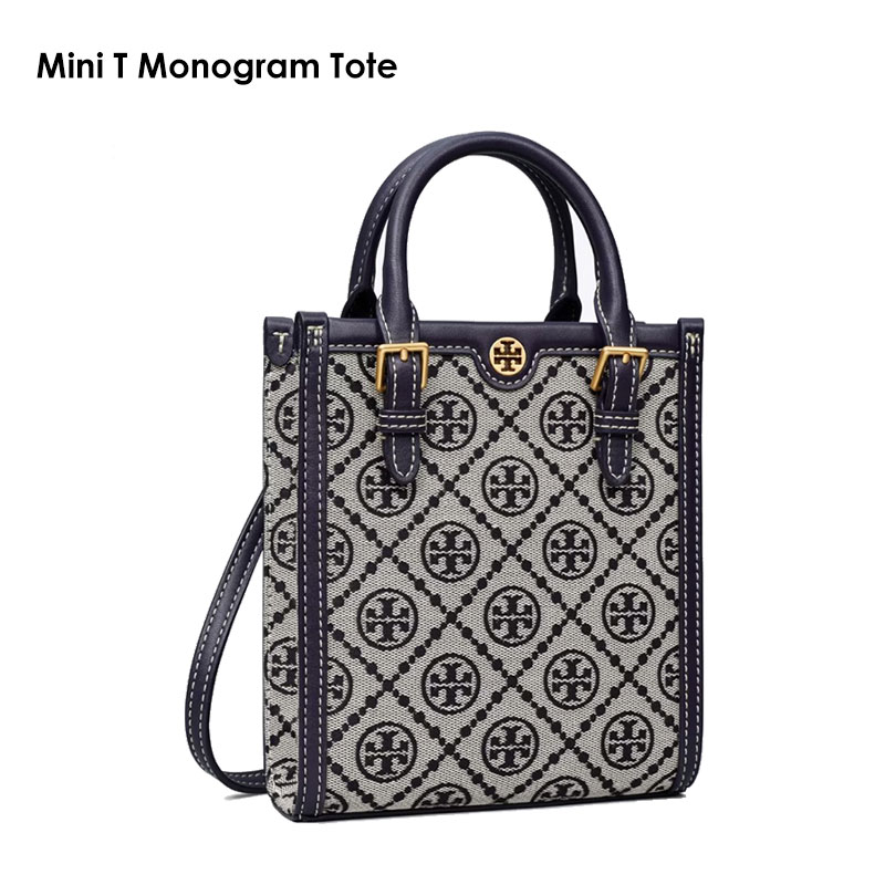 TORY BURCH トリーバーチ トート バッグ 87146 W Mini T Monogram Tote