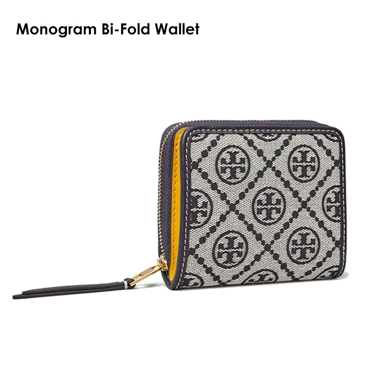 TORY BURCH トリーバーチ 財布 T Monogram Bi-Fold Wallet 149012 405 Tory Navy  二つ折りウォレット ミニ財布 ホワイトデー ギフト