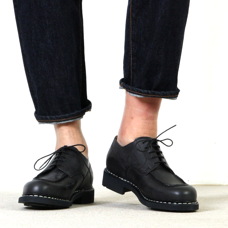 PARABOOT パラブーツ CHAMBORD Uチップ レザーシューズ NOIR