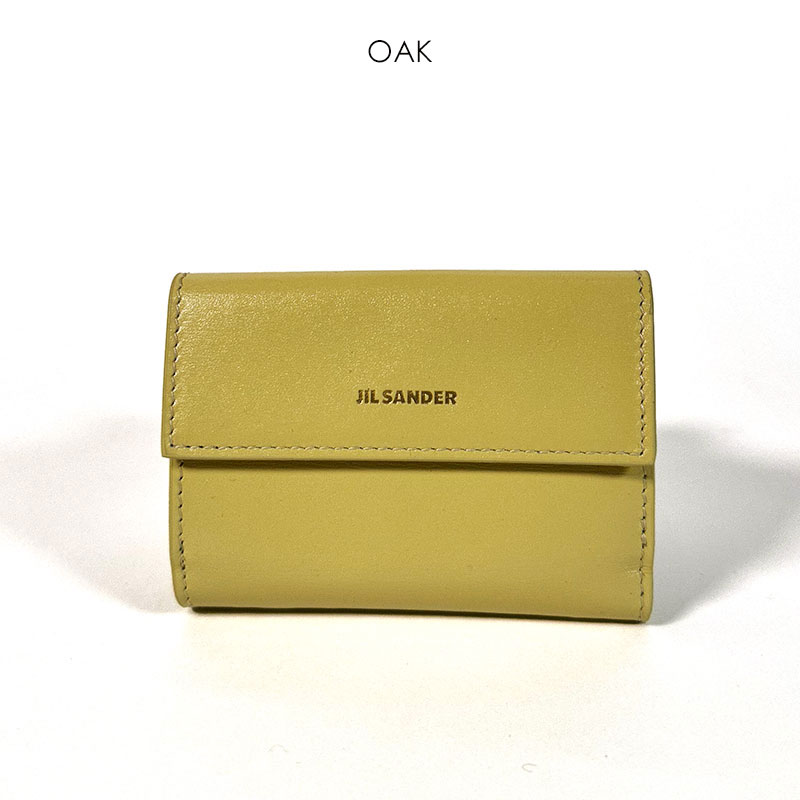 黄Tシャツバッグ革財布金リングにジルサンダーjilsanderサンダル JIL SANDER ジルサンダー 三つ折り財布 J07UI0009 P6611