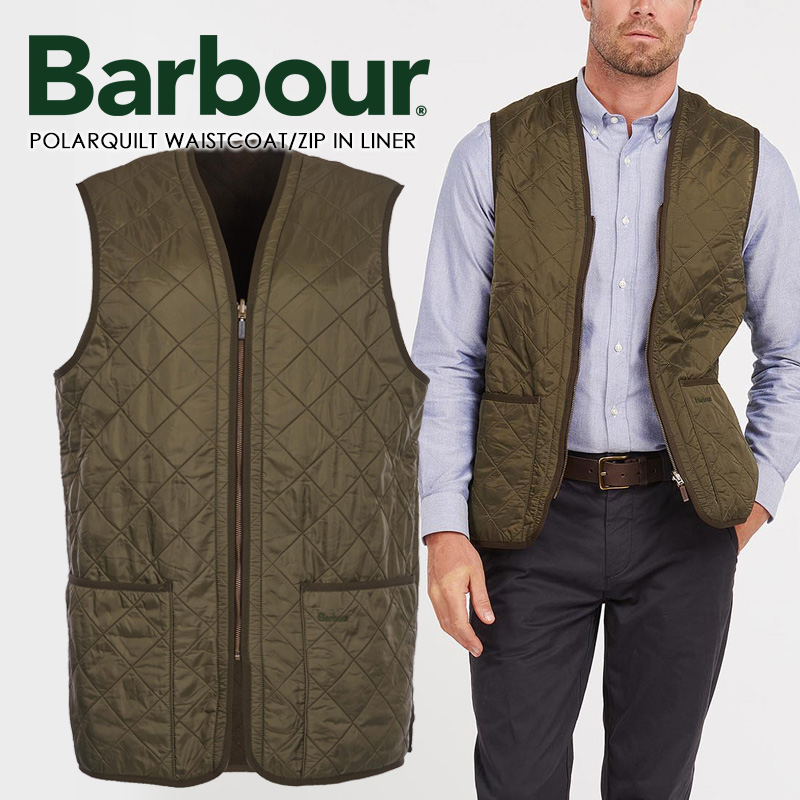 BARBOUR バブアー MLI0002OL91 POLARQUILT WAISTCOAT/ZIP