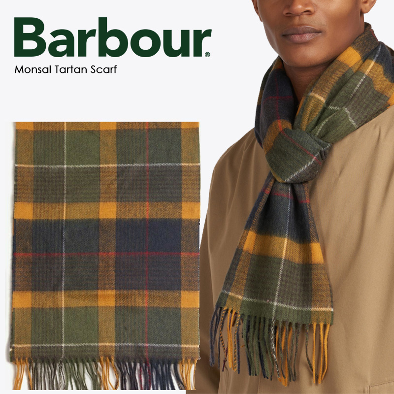 BARBOUR バブアー Monsal Tartan Scarf マフラー ストール ロング丈