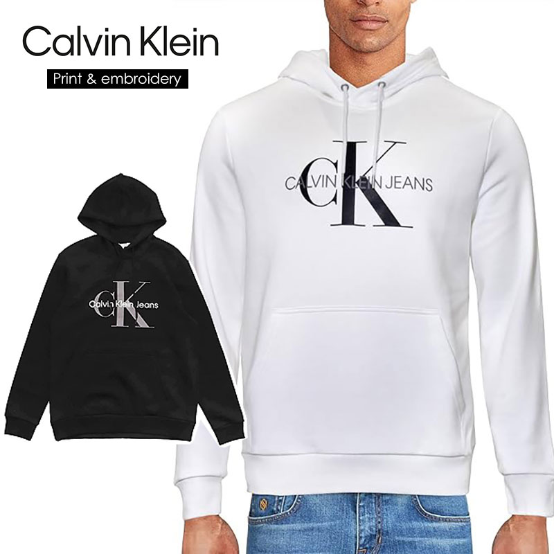 カルバンクライン Calvin Klein プルオーバーパーカー パーカー メンズ レディース 大きいサイズ 裏起毛 フーディー ロゴプリント  MONOGRAM P/O HOODIE