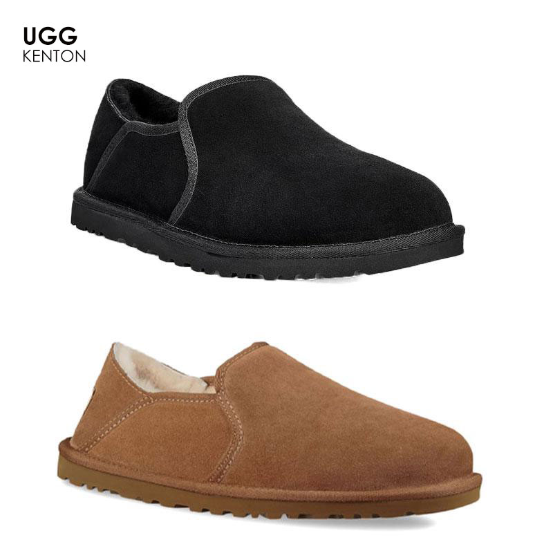 UGG アグ ケントン スリッポン サンダル プラットフォーム 3010 KENTON ムートン シープスキン ファー スリッパ フラット スエード  メンズ レディース