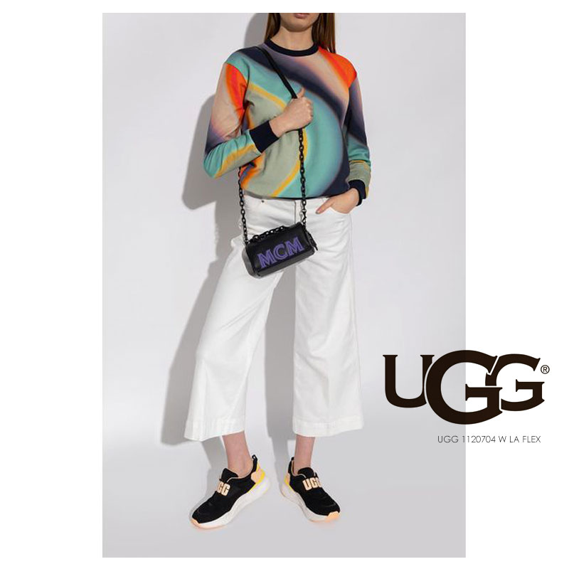 UGG（アグ） スニーカー レディース おしゃれ ラフレックス 黒