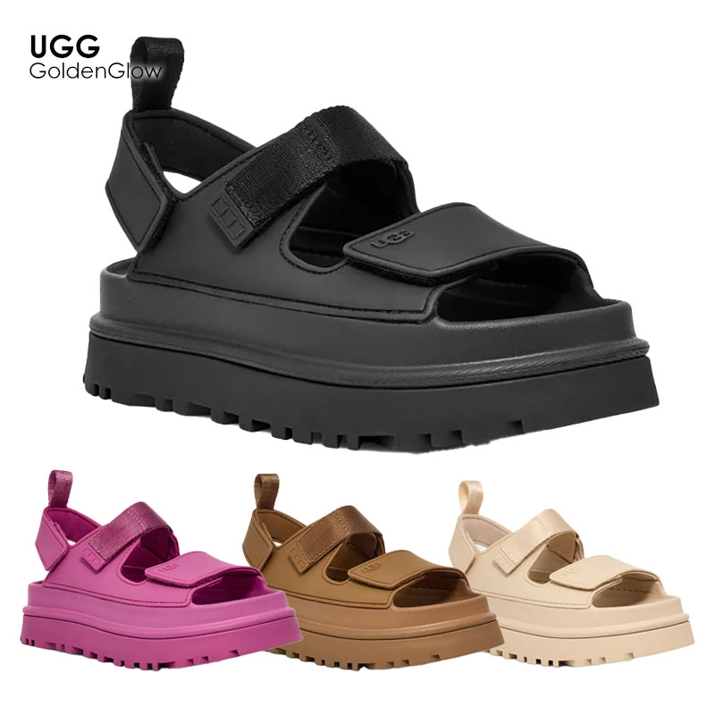 再入荷 UGG アグ 1152685 GoldenGlow ゴールデングロウ サンダル 厚底 軽量 レディース シューズ 靴 カジュアル ブラック  韓国 ギフト プレゼント : 83-20-70-051 : THE IMPORT SHOP - 通販 - Yahoo!ショッピング