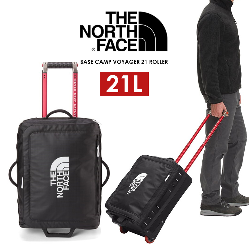 ザ ノース フェイス キャリーバッグ THE NORTH FACE BASE CAMP VOYAGER 21 ROLLER スーツケース 旅行  男女兼用 21L NF0A52UE ギフト 新生活