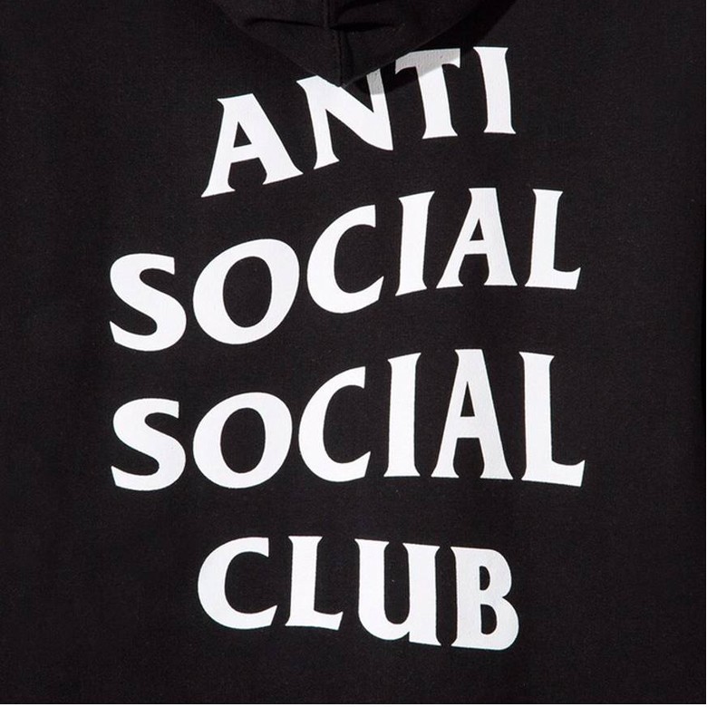 ANTI SOCIAL CLUB anti social club zip up hoodie アンチ
