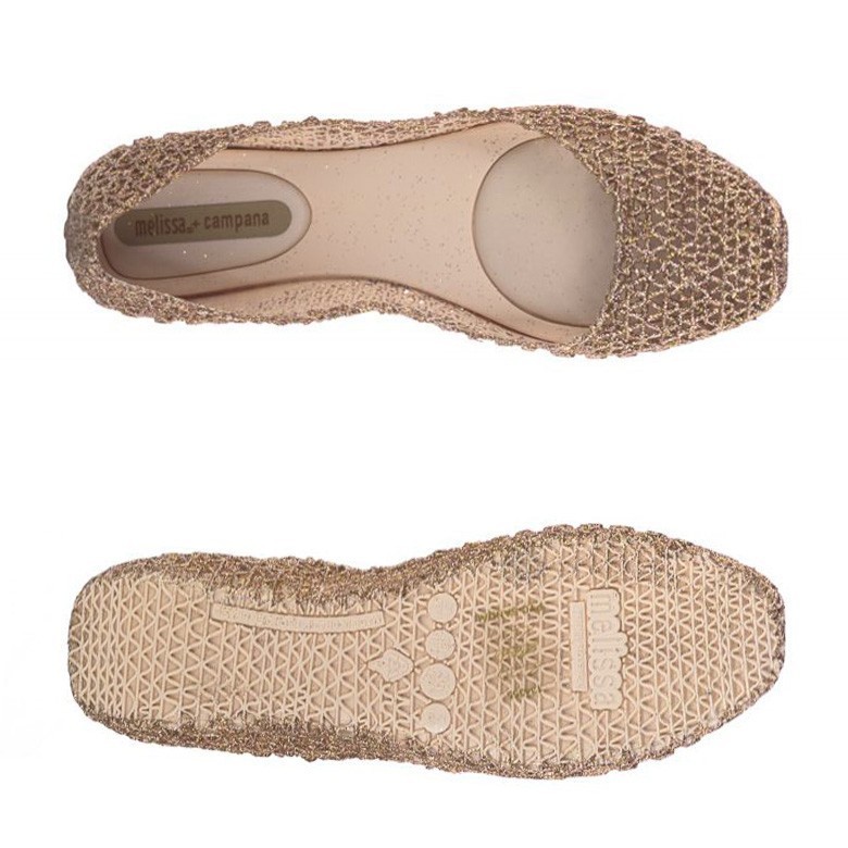 新品未使用melissa➕campanaシルバー メッシュ シューズ24.5cm Melissa（ファッション） Melissa メリッサ 31512 CAMPANA PAPEL