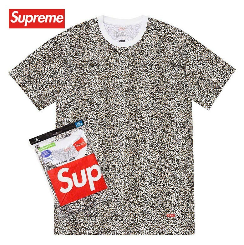 Supreme シュプリーム 正規品 Tシャツ Hanes ヘインズ ロゴ レオパード セット 新品 SS19A9 M LEOPARD TEES 2  PACK LEOPARD ギフト