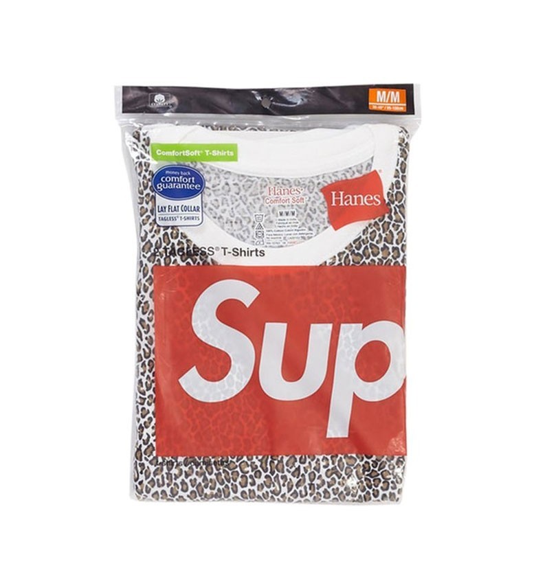 Supreme シュプリーム 正規品 Tシャツ Hanes ヘインズ ロゴ レオパード セット 新品 SS19A9 M LEOPARD TEES 2  PACK LEOPARD 新生活 ギフト
