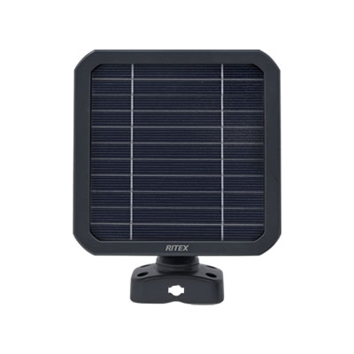 RITEX 充電式カメラC-RC7200用ソーラーパネル C-RC7202 : セキュリティ