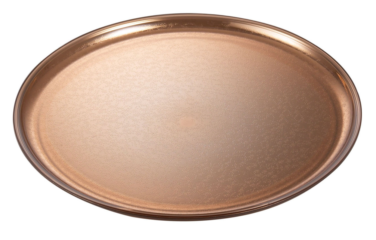 トレイ お盆 皿 食器 モダン レジン 丸 円形 大型 大きい 透明 割れない 食洗器対応 ornament Design Tray L（デザイントレイ） |  | 03