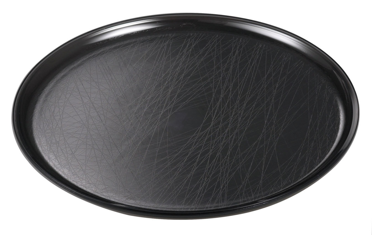 トレイ お盆 皿 食器 モダン レジン 丸 円形 大型 大きい 透明 割れない 食洗器対応 ornament Design Tray L（デザイントレイ） |  | 02