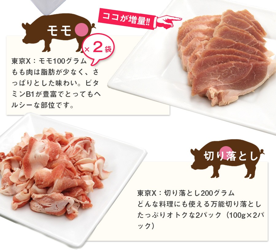 通販 X TOKYO 送料無料 東京X 幻の豚肉 1.6kg 食べつくしセット その他